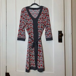 Brooks Brothers 346 Shift Dress Red White Blue XL